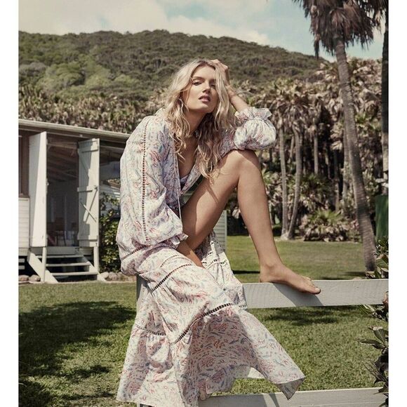 Zimmermann floral printed long dress AU 0 / US 4